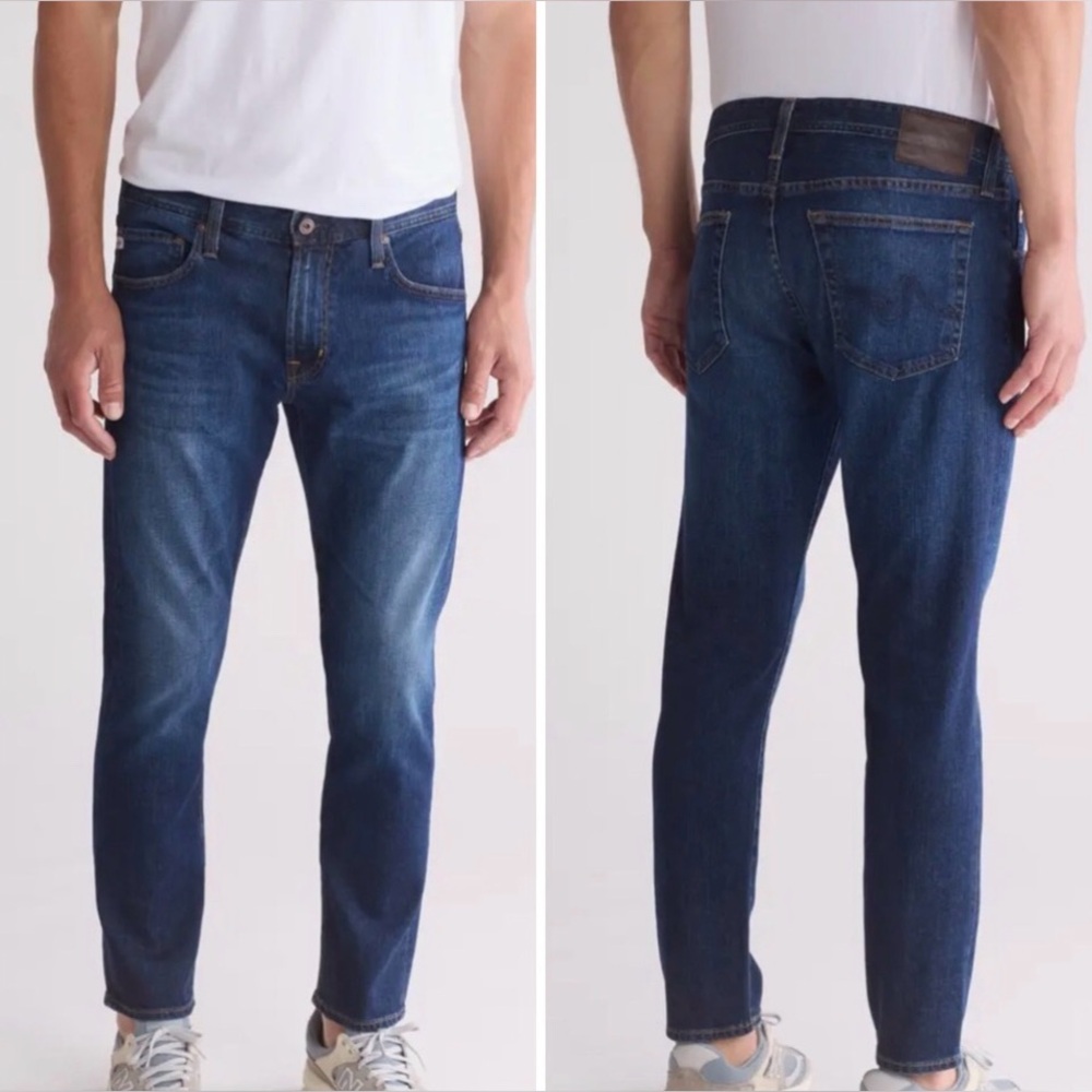 Men AG Adriano Goldschmied B Type 1 Dark Wash Denim Slim Fit Jeans/ 32/31